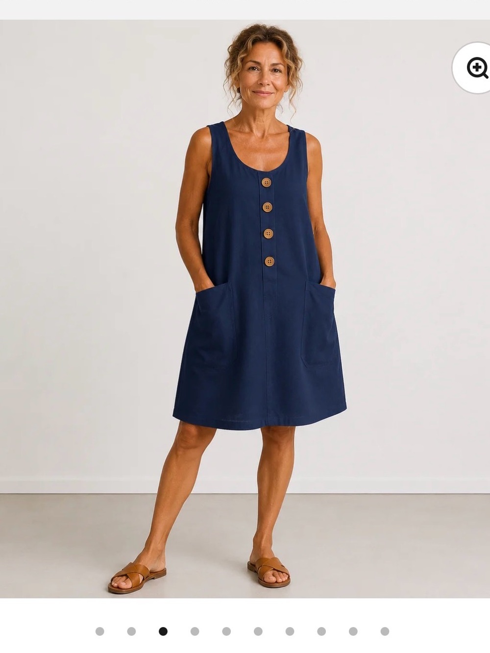 2 Renley NY Macey Cotton Linen Summer Dress